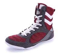 Dihou88 Non Slip Supportive with Ankle Support Boxing Shoes, Lightweight Men's Wrestling Shoes Breathable Mesh for MMA Fighting Workout Fitness(Red,9.5 UK)