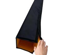 DIHRVTHC Basketball Pole Padding Wrap Around Heavy Duty Pole Protector for Square & Round Posts Thickened Foam Column Cover for Garage Basement Playground Safety, 6ft Tall(Black,11"x11"/28x28cm)