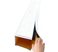 DIHRVTHC Basketball Pole Padding Wrap Around Heavy Duty Pole Protector for Square & Round Posts Thickened Foam Column Cover for Garage Basement Playground Safety, 6ft Tall(White,5"x5"/13x13cm)