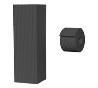 DIHRVTHC Square Basketball Hoop Pole Padding,Waterproof Column Guard for Outdoor/Indoor Sports,Thick Pearl Sponge Wrap, Wear-Resistant Protective Sleeve for Post(Black,8"*157")