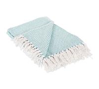 DII 100% Cotton, Basketweave, Aqua, 50x60