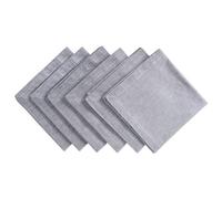 DII 100% Cotton Chambray Kitchen Tabletop Collection, Napkin, Gray 6 Count