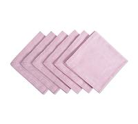 DII 100% Cotton, Chambray Napkin Set, Oversized Basic Everyday, Rose 6 Count