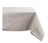 DII 100% Cotton, Chambray Tablecloth, Everyday Basic, Seats 4 to 6 People, 60x84, Natural