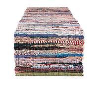 DII 100% Cotton, Everyday Machine Washable Chindi Rag Table Runner, 14 x 72, Multi Color