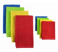 DII 5048 Barmop Dishtowels/Dishcloths, Dishtowel & Dishcloth S/8, Primary, 8 Piece