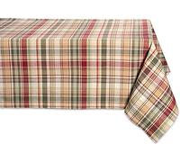 DII Autumn & Thanksgiving Tabletop Linens, Cotton, Plaid, 60x84 Rectangle Tablecloth