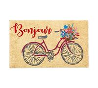 DII Bonjour Natural Coir Decorative Doormat 43 x 73 cm