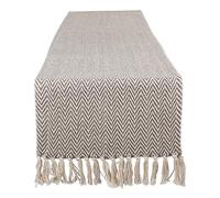 DII Braided Farmhouse Table Runner, 15 x 72 inches, Gray