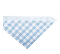 DII Buffalo Check Collection, Classic Farmhouse Tablecloth, Table Topper, 40 x 40, Light Blue & White