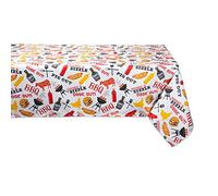 DII CAMZ11189 Spring & Summer Tablecloth, Spill Proof and Waterproof for Outdoor or Indoor Use, Host Backyard Parties, BBQs, & Family Gatherings, 60x84, Barbeque