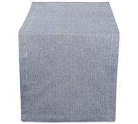 DII CAMZ38722 Solid Chambray, Table Runner 14x108, Chambray Blue
