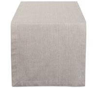 DII CAMZ38733 Stone Solid Chambray, Table Runner 14x72, Chambray Stone
