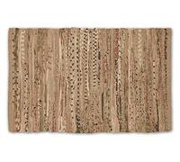 DII Chindi Home Collection Handwoven Multicolor Area Rag Run, 20x31.5, Taupe