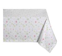 DII Christmas Star Print Tablecloth 52x52
