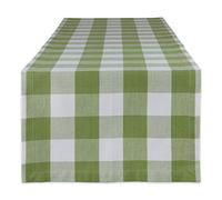 DII Classic Tabletop, Cotton, Antique Green, Table Runner, 14x72
