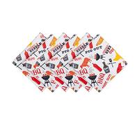 DII Cloth Napkins for Everyday Place Settings, Family Gatherings, BBQ's, Holiday Parties, & Catering Events, Oversized & Stain Resistant for Indoor/Outdoor Use, Barbeque