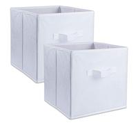DII Collapsible Organizer Cube, Polypropylene (PP), White, Small Set, 11x11x11