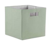 DII Collapsible Polyester Storage Cube, Solid, Lightweight and Durable, Small Square, 11x11x11, Mint