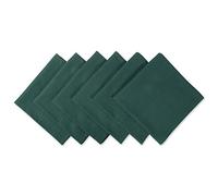 DII Collection, Cotton, Dark Green, 20" x 20" (Set of 6)