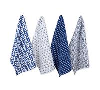DII COSD35140 Cotton Dish, Decorative Oversized Towels, Perfect for Every Day Home Kitchen, Holidays and Housewarming Gifts, Dishtowels, Blue Market