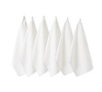 DII Cotton Flat Woven, White, Small Set, 18x28
