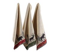 DII Cotton Jacquard Dish Towels, 20x28 Set of 3, Decorative Tea Towels for Everyday Kitchen Cooking and Baking-Walk In The Woods