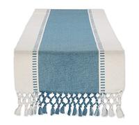DII Cotton Woven Table Runner Storm Blue 13cm x 72cm