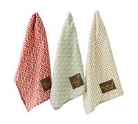 DII Decorative Embellished Dish Towel Set, Cotton, Rustic Fall, 18x28