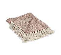 DII Diamond Throw Collection Cotton Woven, 50x60, Cinnamon