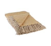 DII Diamond Throw Collection Cotton Woven, 50x60, Honey Gold