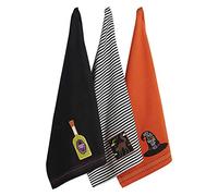 DII Embellished Cotton Kitchen Hand Towel Set, Bewitched Potion, 18x28