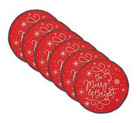 DII Embellished Placemat Set, Fabric, Be Merry & Bright