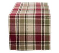 DII Fall & Thanksgiving Dining Table Décor Reusable Cotton Fabric, Table Runner, 13x72, Rustic Homespun Plaid