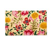 DII Floral Design Collection Natural Coir Doormat, 17x29, Bright Blossom