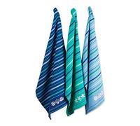 DII Fresh Catch Collection Kitchen Dishtowel Set, 18x28, Blue Sea, 3 Piece