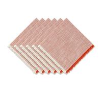 DII Harvest Market Tabletop Collection, Napkin Set, Burnt Orange Tonal 6 Piece