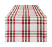 DII Jolly Christmas Tree Collection Holiday Table & Kitchen Décor, Table Runner, 14x108, Christmas Plaid
