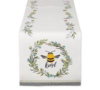 DII Kitchen, Cotton, Bee Kind, Reversible Table Runner, 14x72