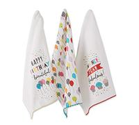 DII Kitchen, Cotton, Happy Birthday, Dishtowel Set