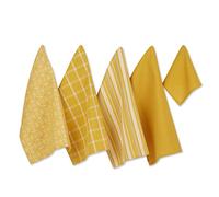 DII Kitchen Set, Cotton, Honey Gold, Dishtowel, 18x28 Dishcloth, 13x13