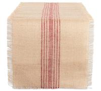 DII Kitchen Tabletop, Barn Red Center Stripe, Table Runner, 14x108