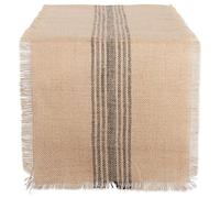 DII Kitchen Tabletop, Jute, Gray, Table Runner, 14x108