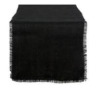 DII Kitchen Tabletop, Jute, Solid Black, 15x74