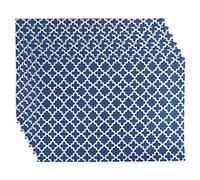 DII Lattice Tabletop Collection, Placemat Set, 13x19, Nautical Blue, 6 Piece