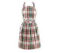 DII Nordic Christmas Kitchen Collection, Skirted Apron, Yuletide Plaid