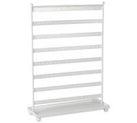 DII Organizing Wire Metal Jewelry Stand with Tray, 16.5" Tall, Bronze, Earring Tower