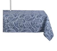 DII Outdoor Table Linens Blue Paisley, 60x120, Seats 10 to 12 People