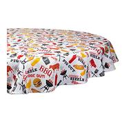 DII Outdoor Tabletop Collection, Stain Resistant & Waterproof, 60" Round w/Zipper, Barbeque