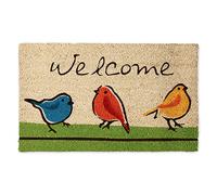 DII Outdoor Welcome Mat, Coir Polyvinyl Chloride, For the Birds, 17x29